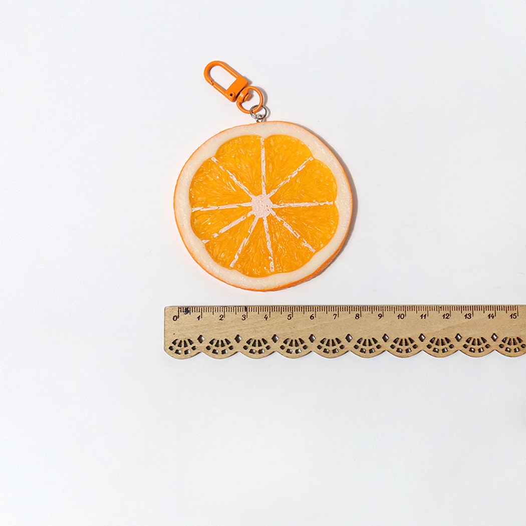 Keypus - Playful Lemon Orange Citrus Keychain