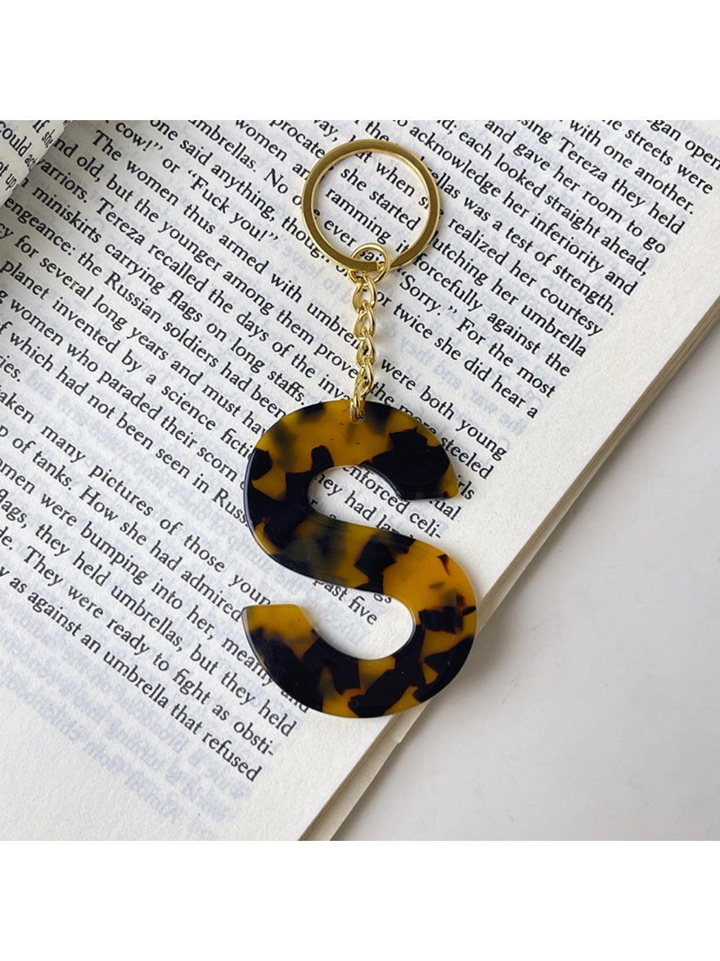 Keypus - Leopard Print Letter Keychain