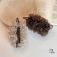 Beau - Ruched Floral Mesh Banana Clip