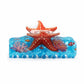 Beau - Ocean Starfish Pattern PVC Claw Clip