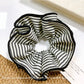 Gifty - Elegant Grey Striped  Scrunchies