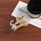 Beau - Openwork Cat Shaped Hair Claw Clip