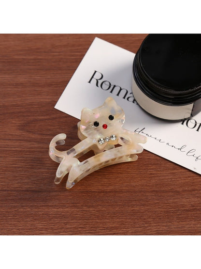 Beau - Openwork Cat Shaped Hair Claw Clip