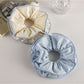 Gifty - Striped Ruffle Double Layer Fabric Scrunchie