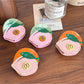 Beau - Peach Shaped Hair Claw Clip Acetate Material