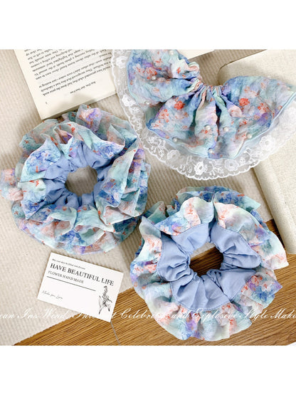 Gifty - Oil Painting Ink Hair Ring Lace