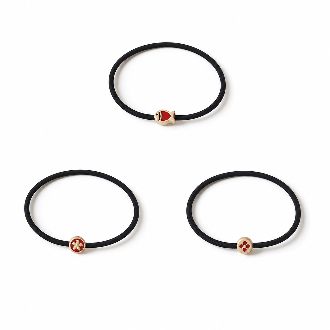Gifty - Fish Flower Charm Hair Tie