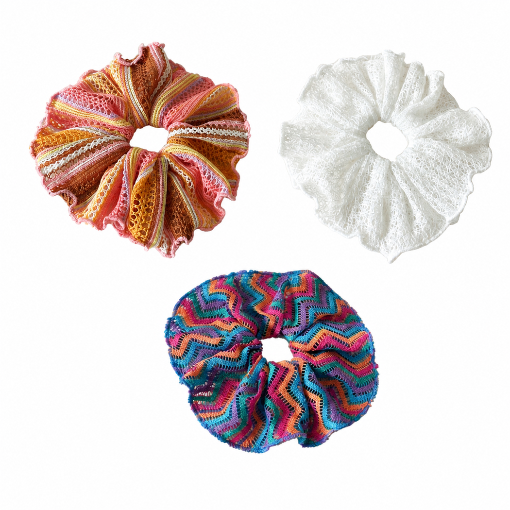 Gifty - Gathered Openwork Scrunchie
