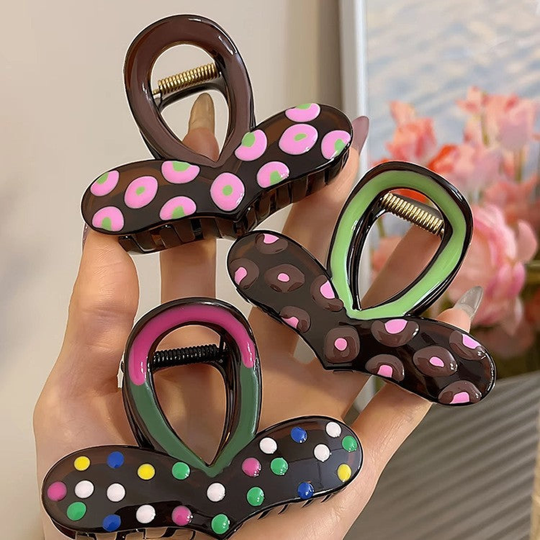Beau - Heart Dotted Hair Claw