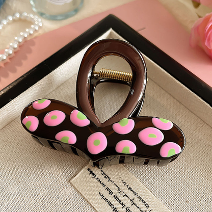 Beau - Heart Dotted Hair Claw