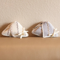 Beau - Triangular Ribbon-Bow Claw Hair Clip
