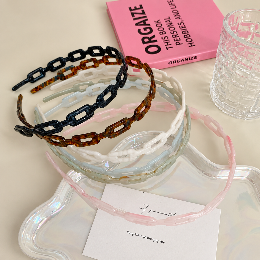 Gifty - Chain-Link Openwork Headband