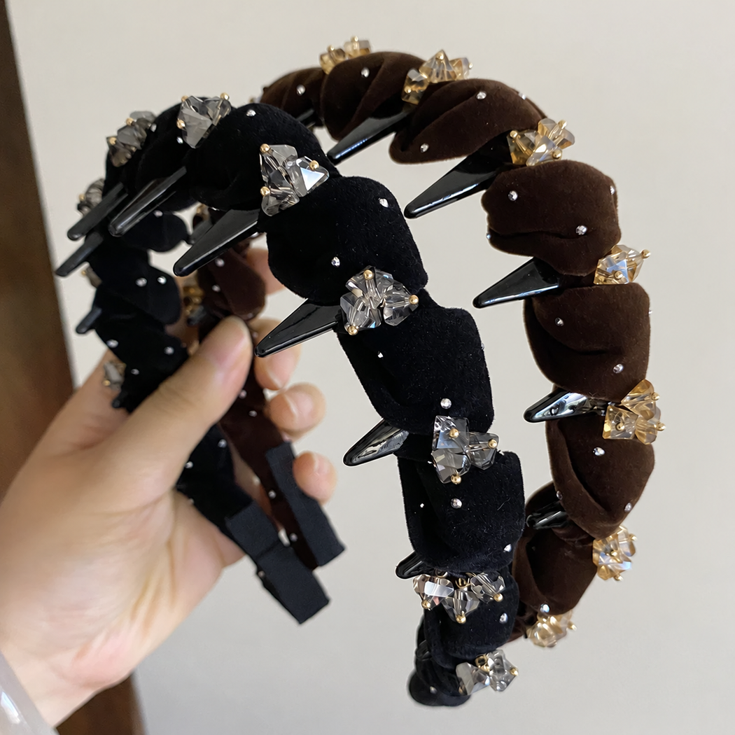 Gifty - Braided Sparkle-Comb Headband