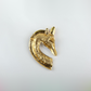 Back of giraffe brooch showing pin fastening