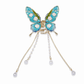 Beau - Butterfly-Motif Dangling Hair Claw