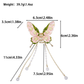 Beau - Butterfly-Motif Dangling Hair Claw