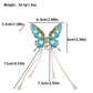 Beau - Butterfly-Motif Dangling Hair Claw