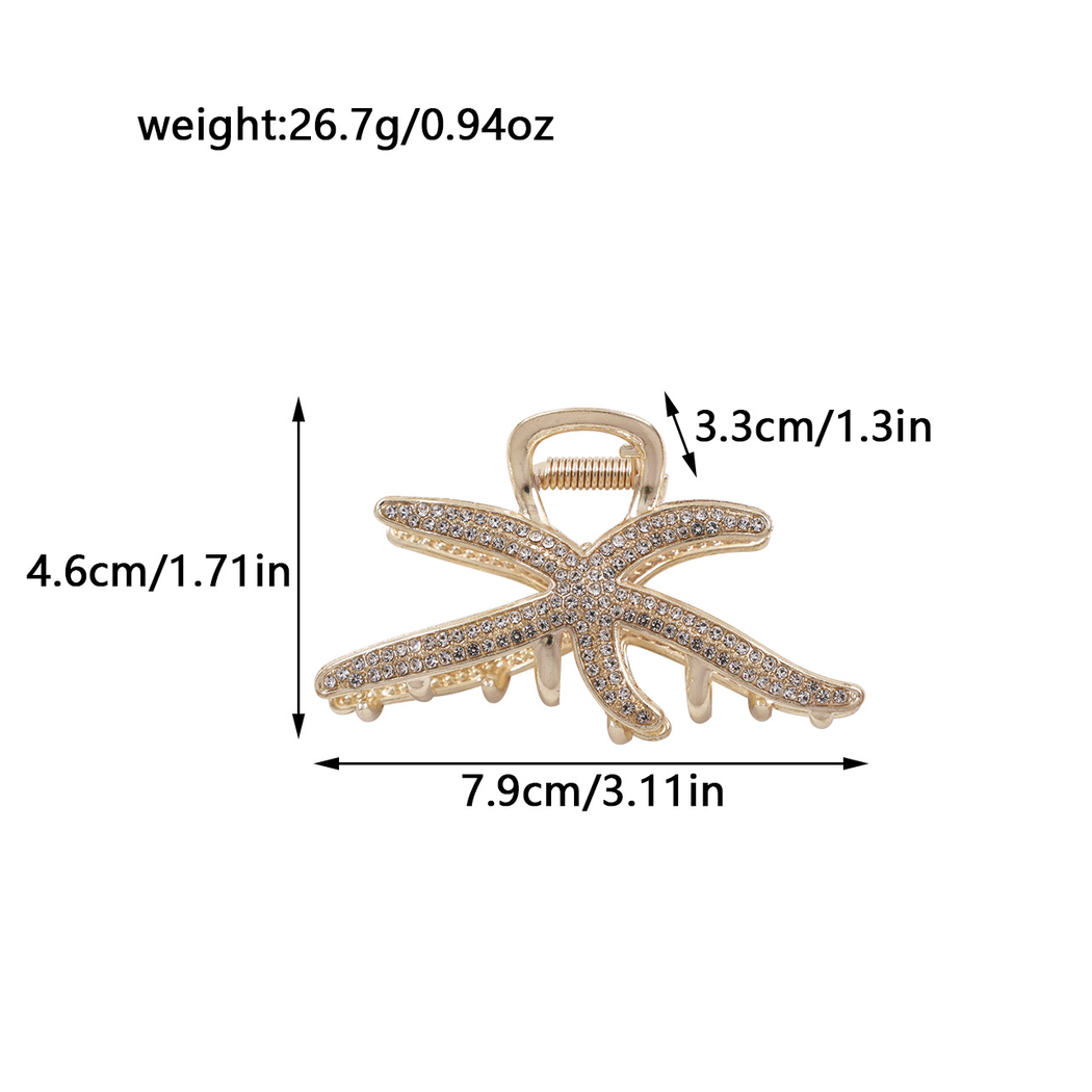 Beau - Starfish-Motif Radiating Hair Claw