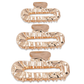 Beau - Rectangular Crinkled-Frame Hair Claw