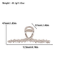Beau - Floral-Vine Loop-Frame Hair Claw
