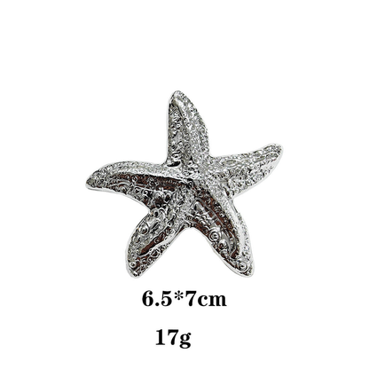 Beau - Starfish-Motif Textured Spring Hair Clip