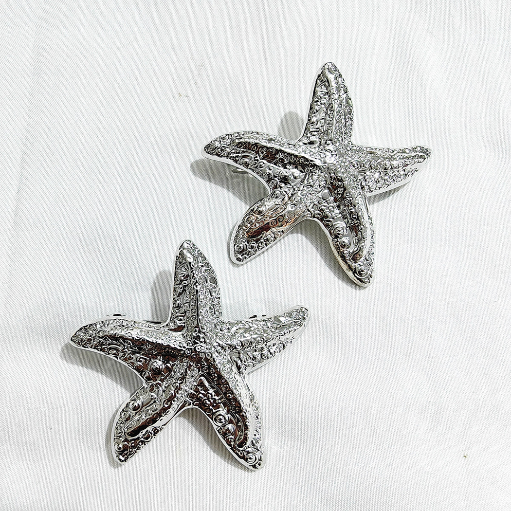 Beau - Starfish-Motif Textured Spring Hair Clip