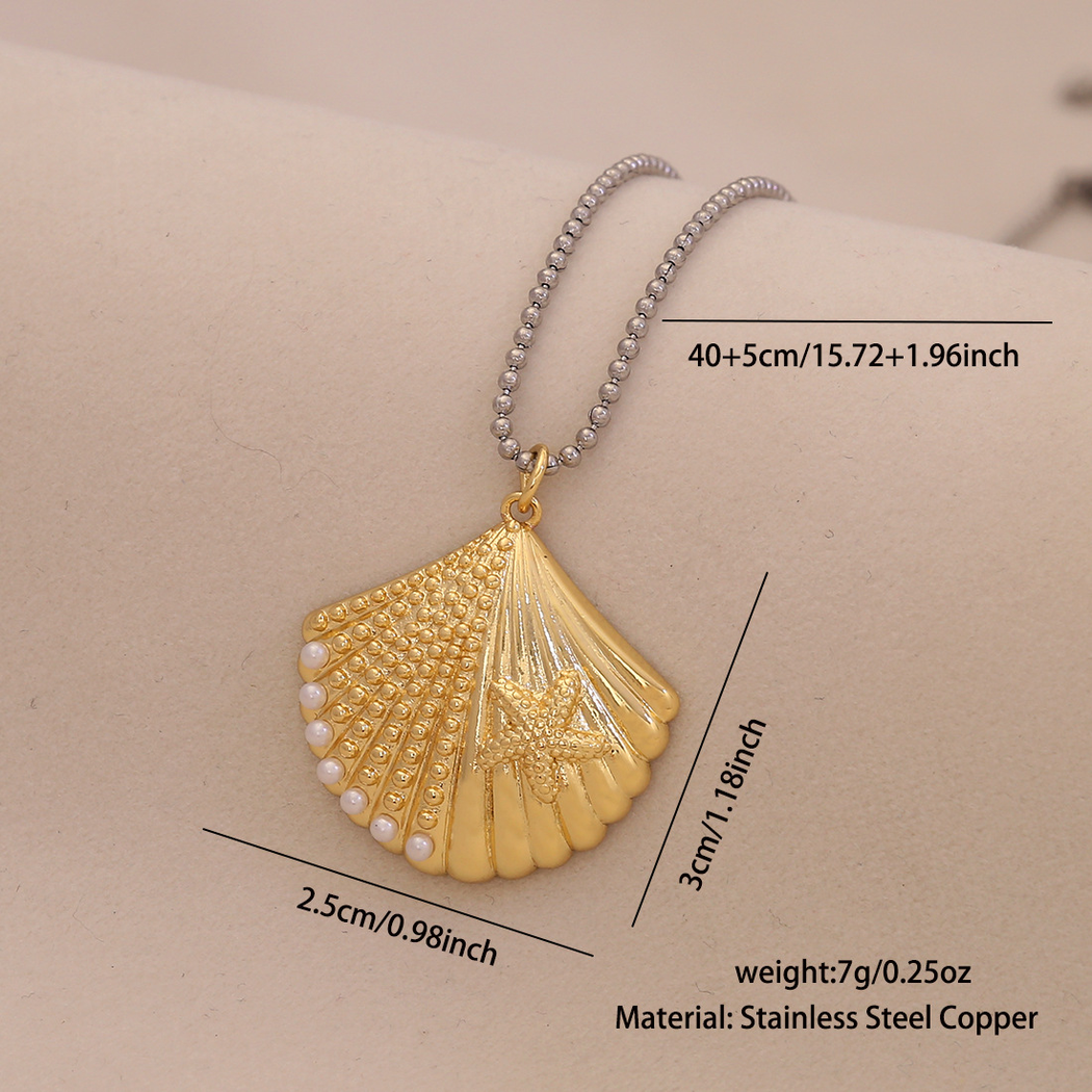 Nozari - Beaded Ocean Pendant Necklace