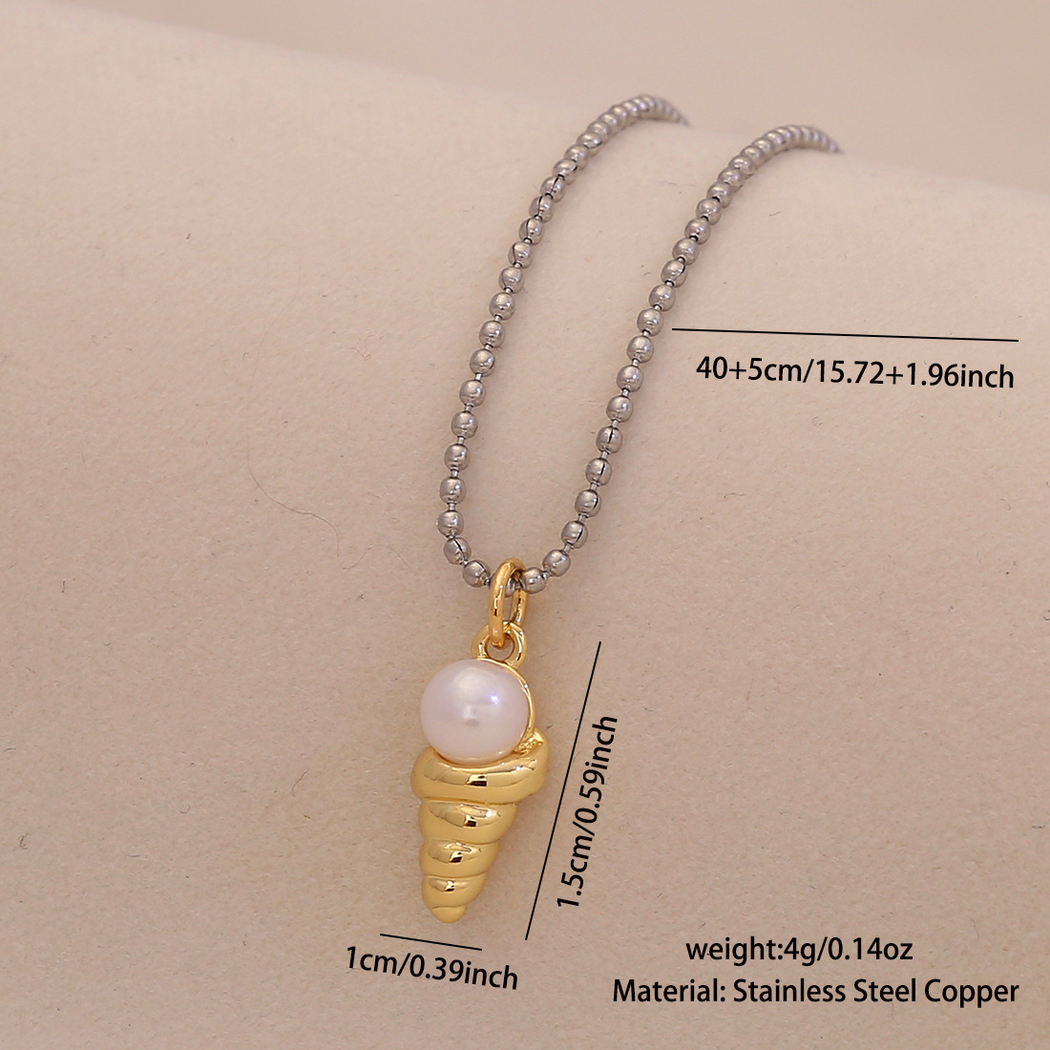 Nozari - Beaded Ocean Pendant Necklace