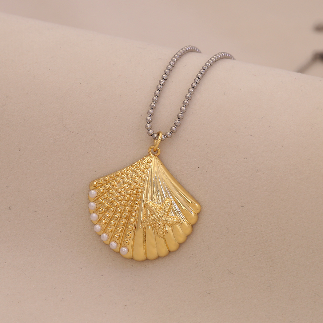 Nozari - Beaded Ocean Pendant Necklace