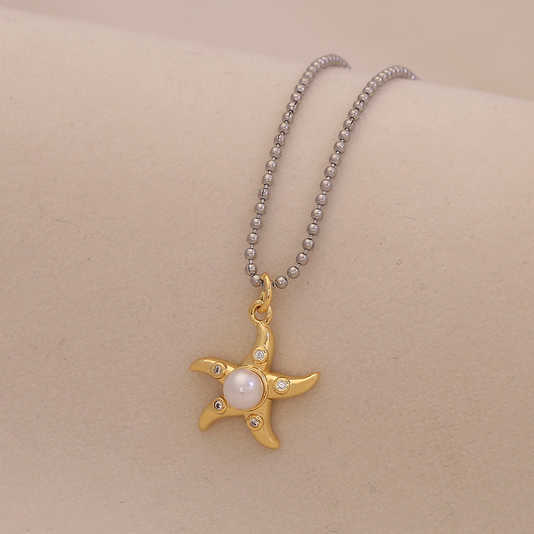 Nozari - Beaded Ocean Pendant Necklace
