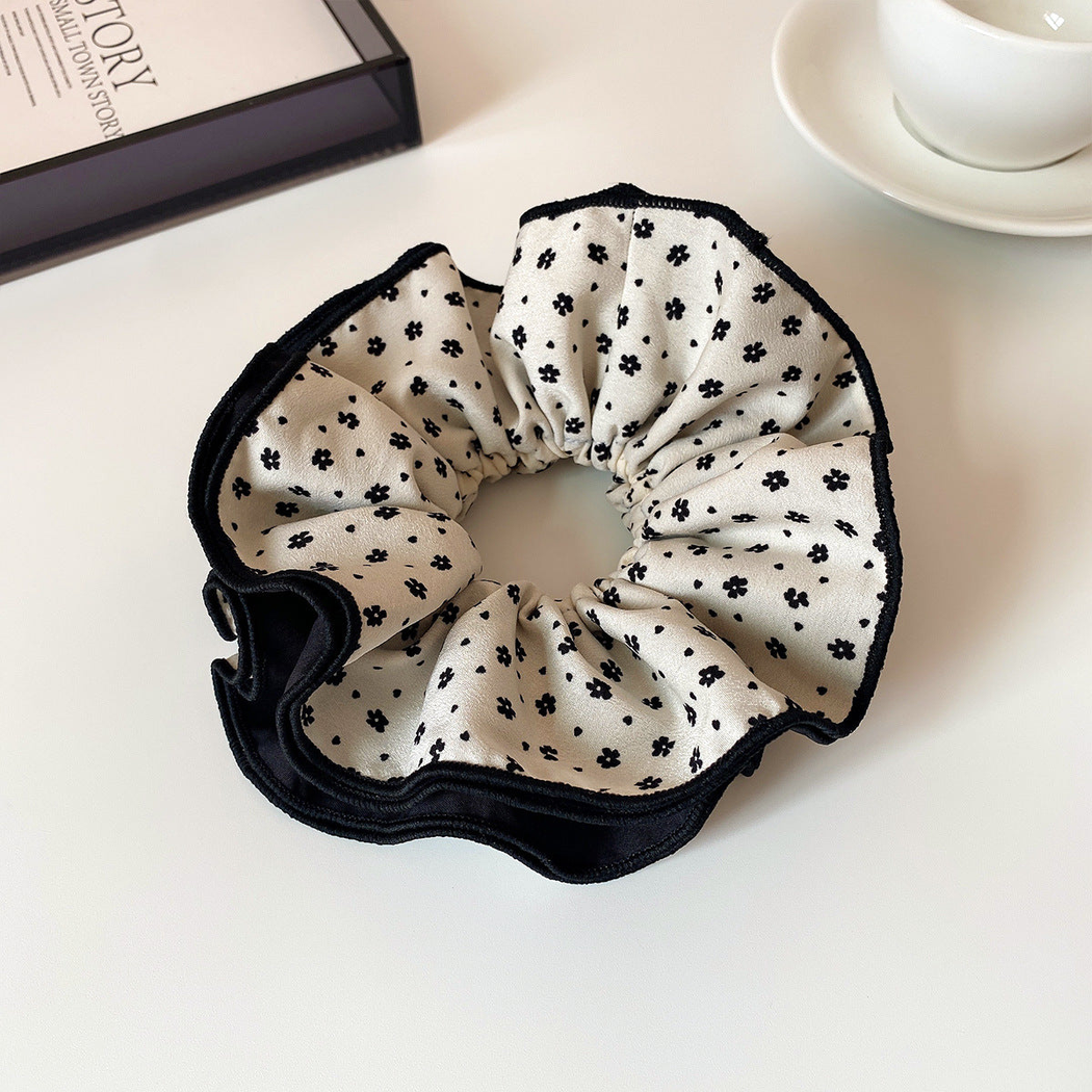 Gifty - Floral Print Layered Ruffle Scrunchie