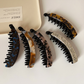 Beau - Curved Marbled Banana Hair Clip