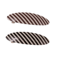 Beau - Striped Oval Spring Barrette