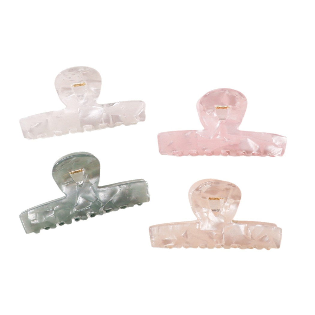 Beau - Marbled Rectangular Hair Claw