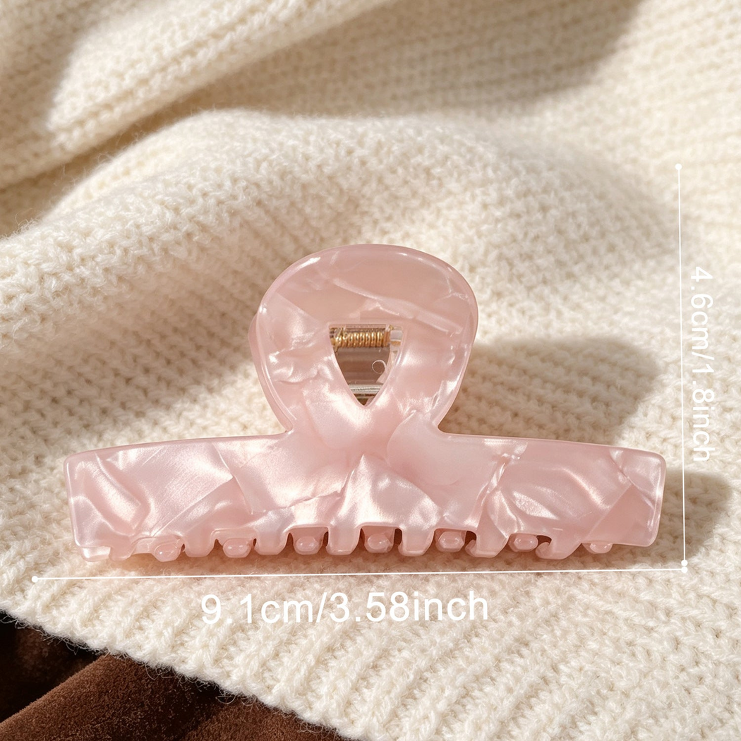 Beau - Marbled Rectangular Hair Claw