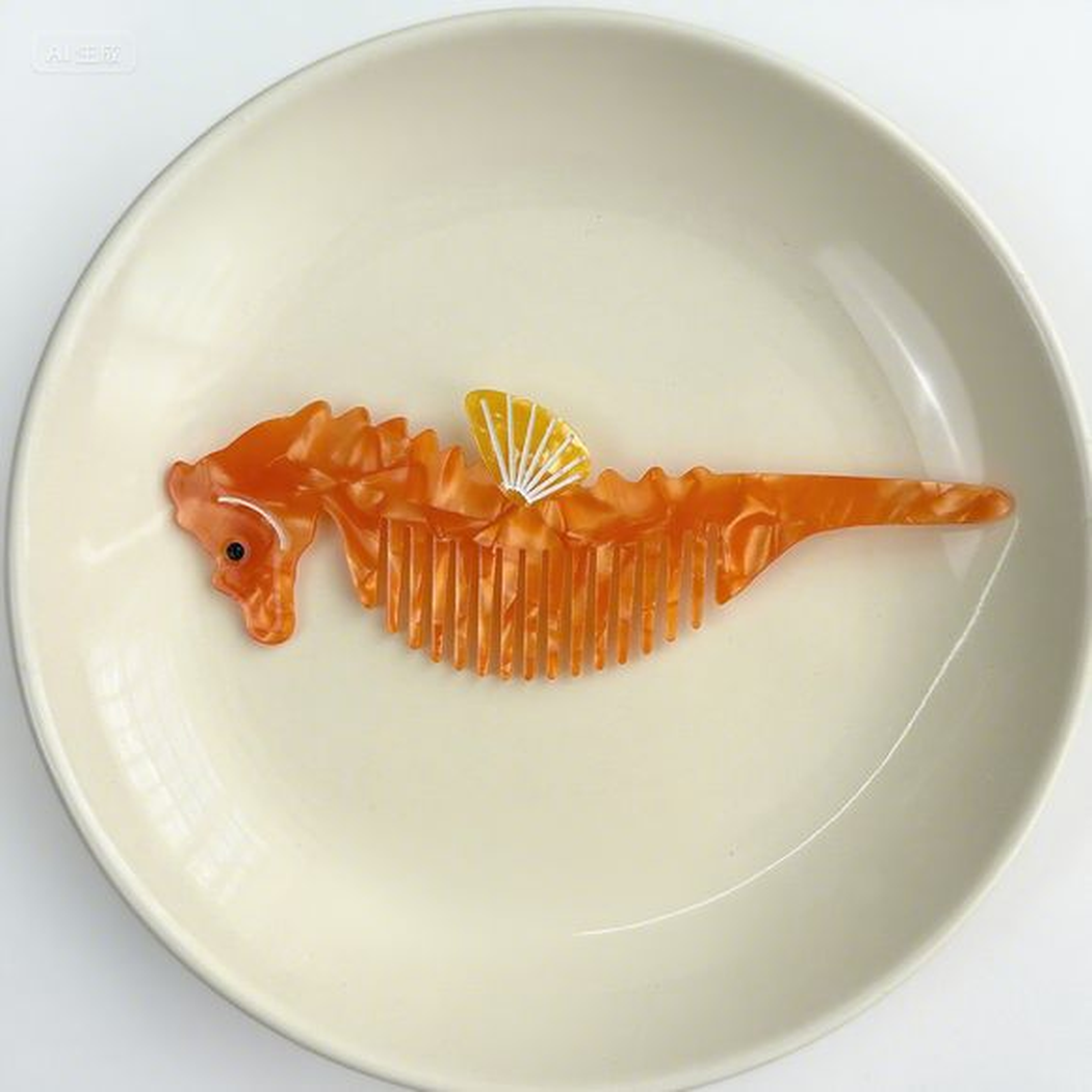 Camerow - Animal and Food Motif Wide-Tooth Comb