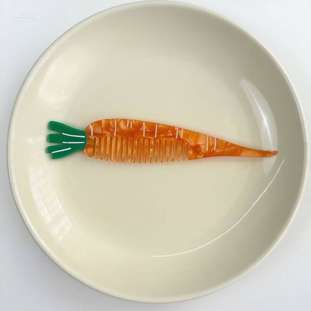 Camerow - Animal and Food Motif Wide-Tooth Comb