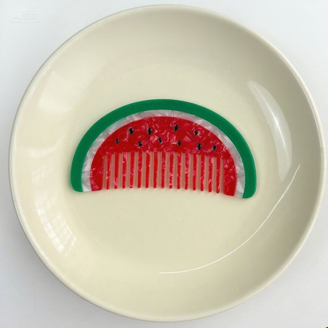 Camerow - Animal and Food Motif Wide-Tooth Comb