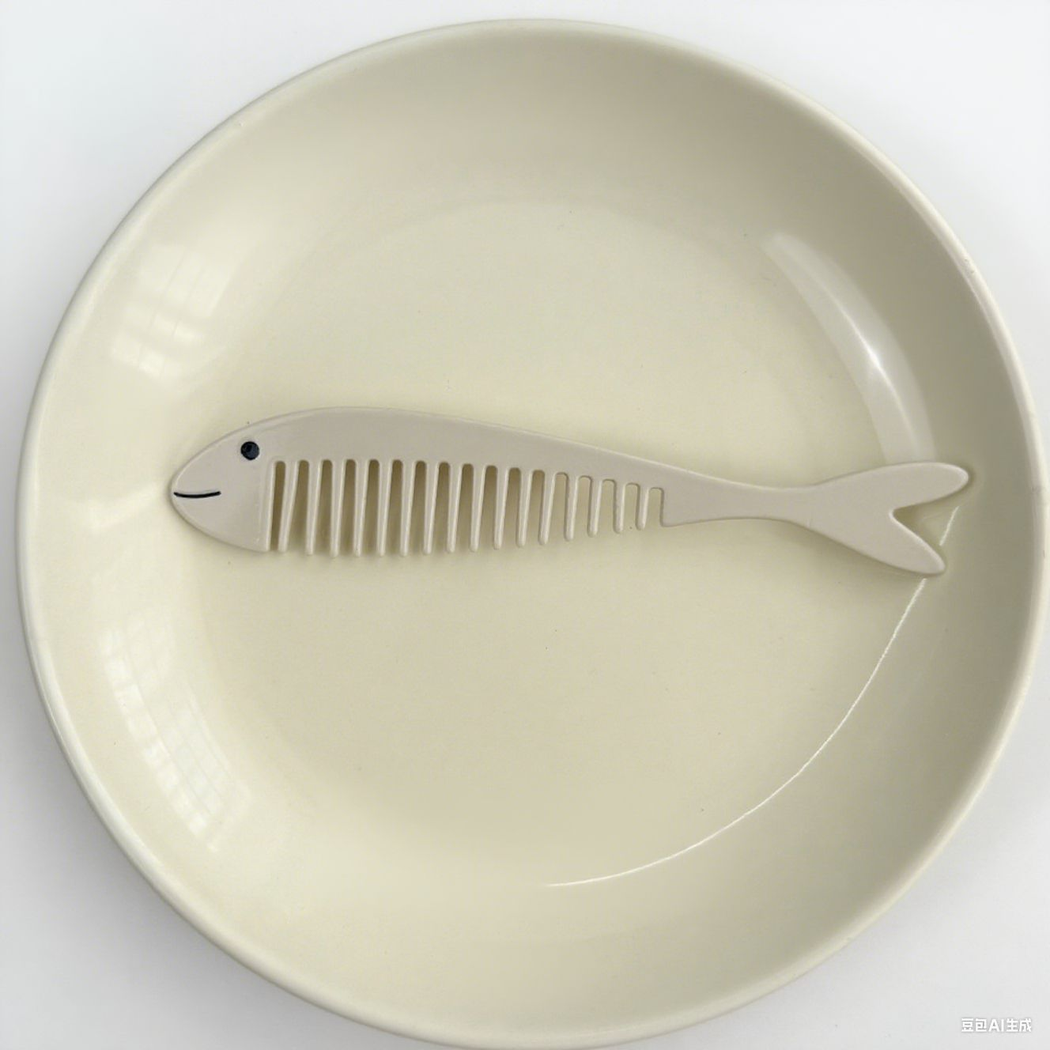Camerow - Animal and Food Motif Wide-Tooth Comb