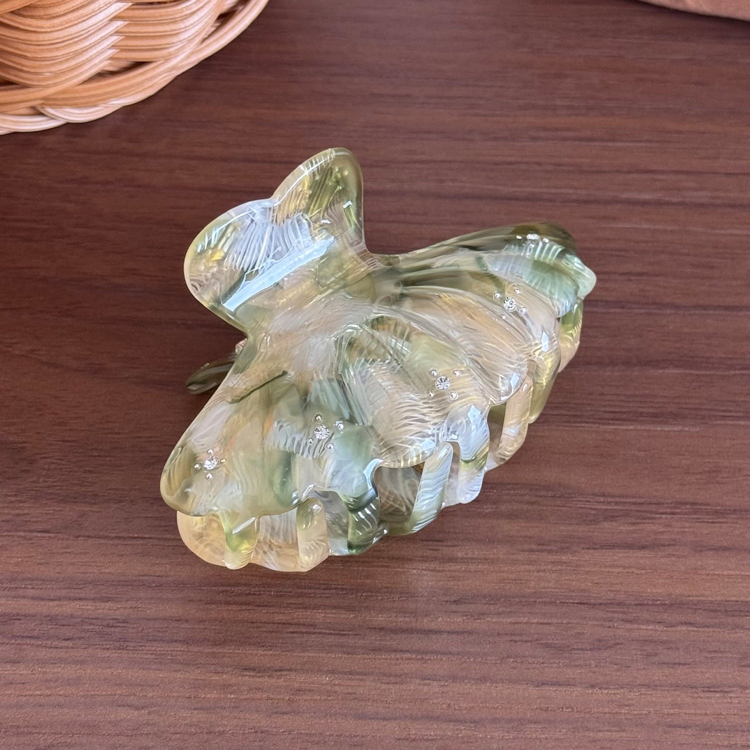 Beau - Shell-Shaped Sparkle-Accent Hair Claw