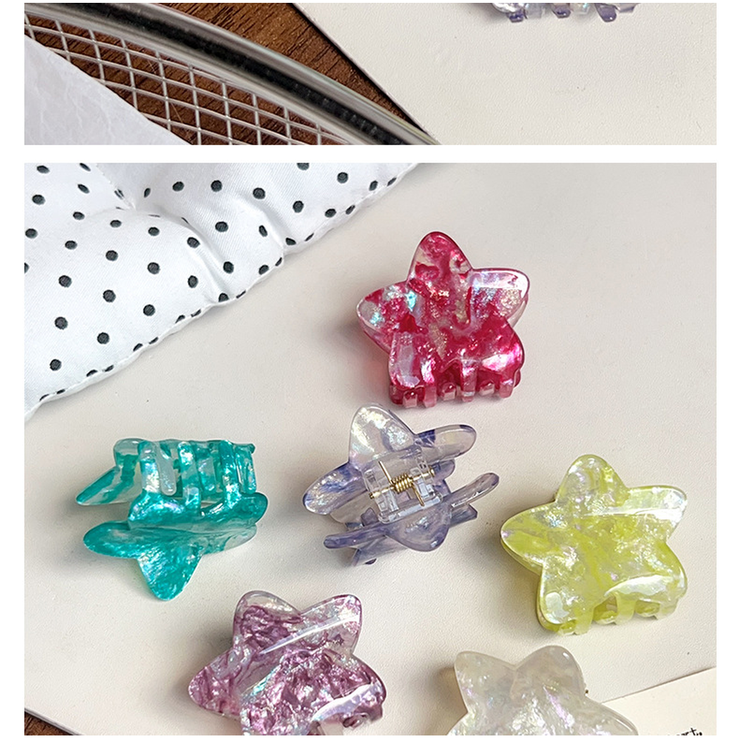 Beau - Star-Shaped Iridescent Hair Clip