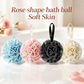 Papo - Rose-Shaped Gingham Bath Pouf