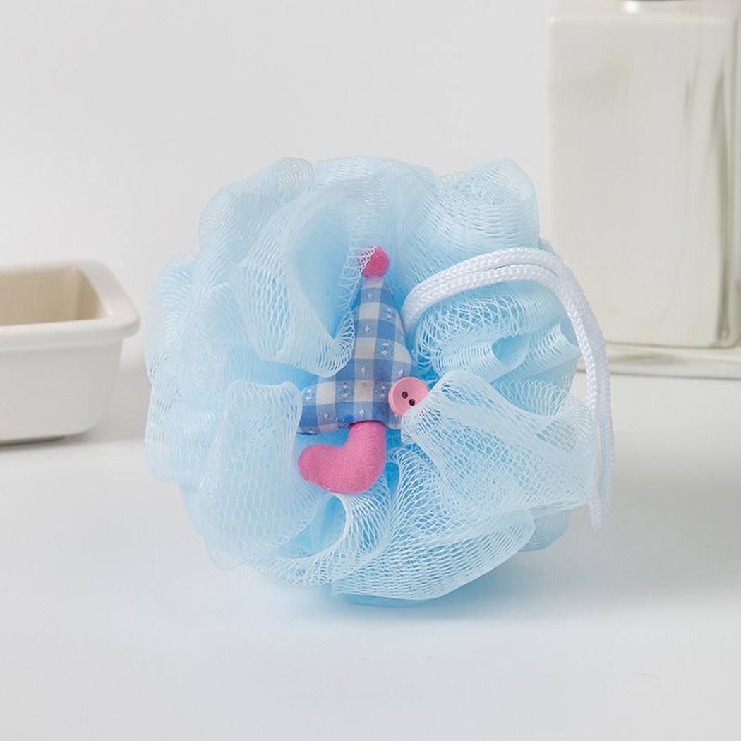 Papo - Umbrella-Shaped Gingham Bath Pouf