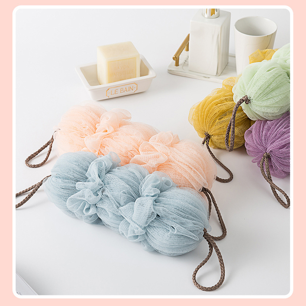 Papo - Triple-Pouf Long Back Scrubber