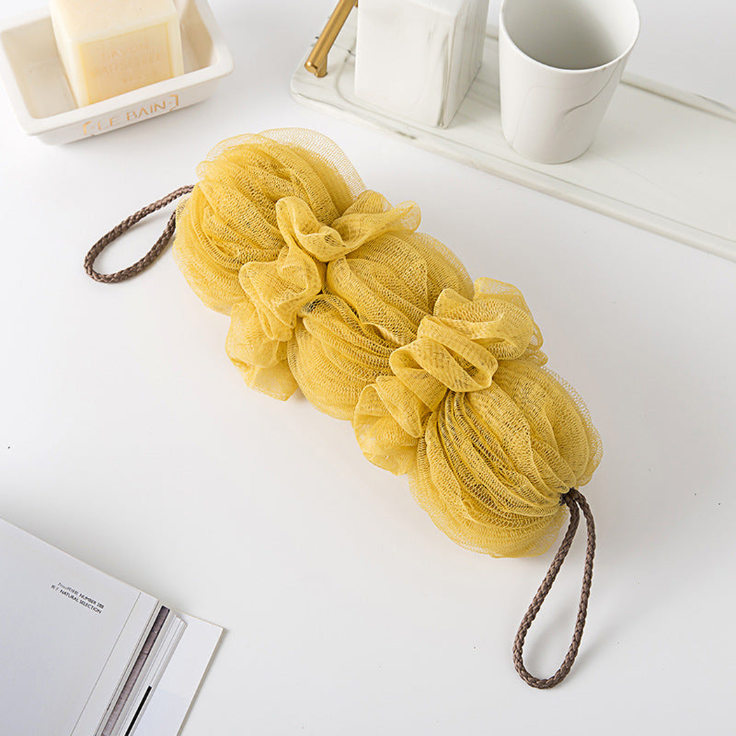Papo - Triple-Pouf Long Back Scrubber