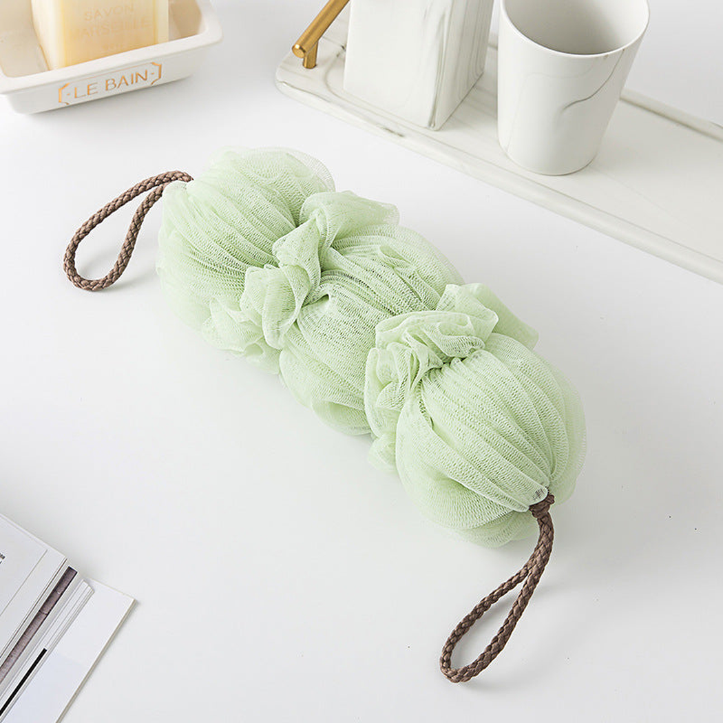Papo - Triple-Pouf Long Back Scrubber