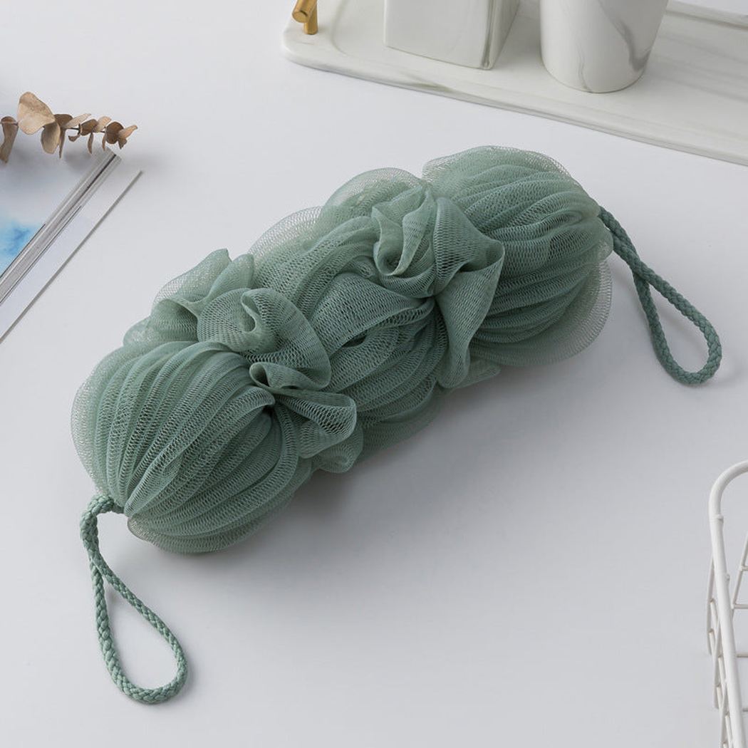 Papo - Triple-Pouf Long Back Scrubber