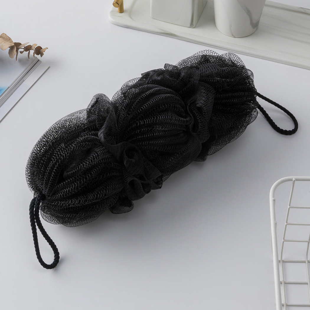 Papo - Triple-Pouf Long Back Scrubber