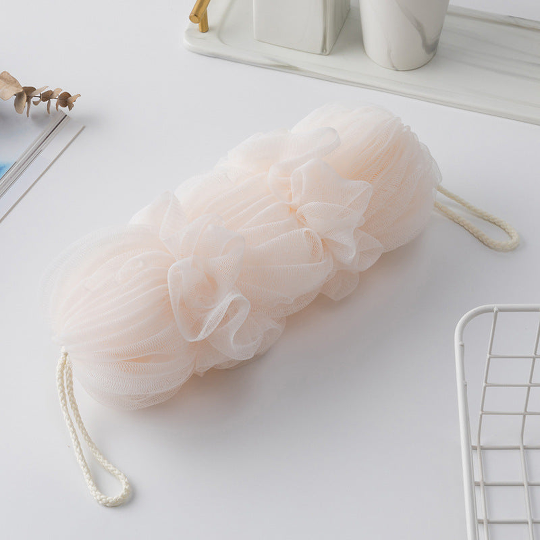 Papo - Triple-Pouf Long Back Scrubber