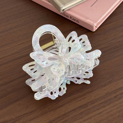 Beau - Butterfly-Motif Bow-Accent Hair Claw